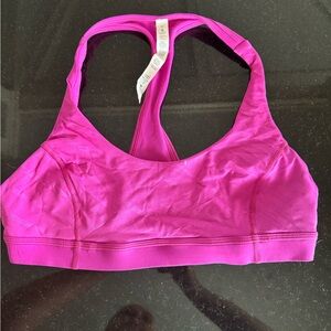 Lululemon Pink Racerback Sports Bra Moisture-Wicking